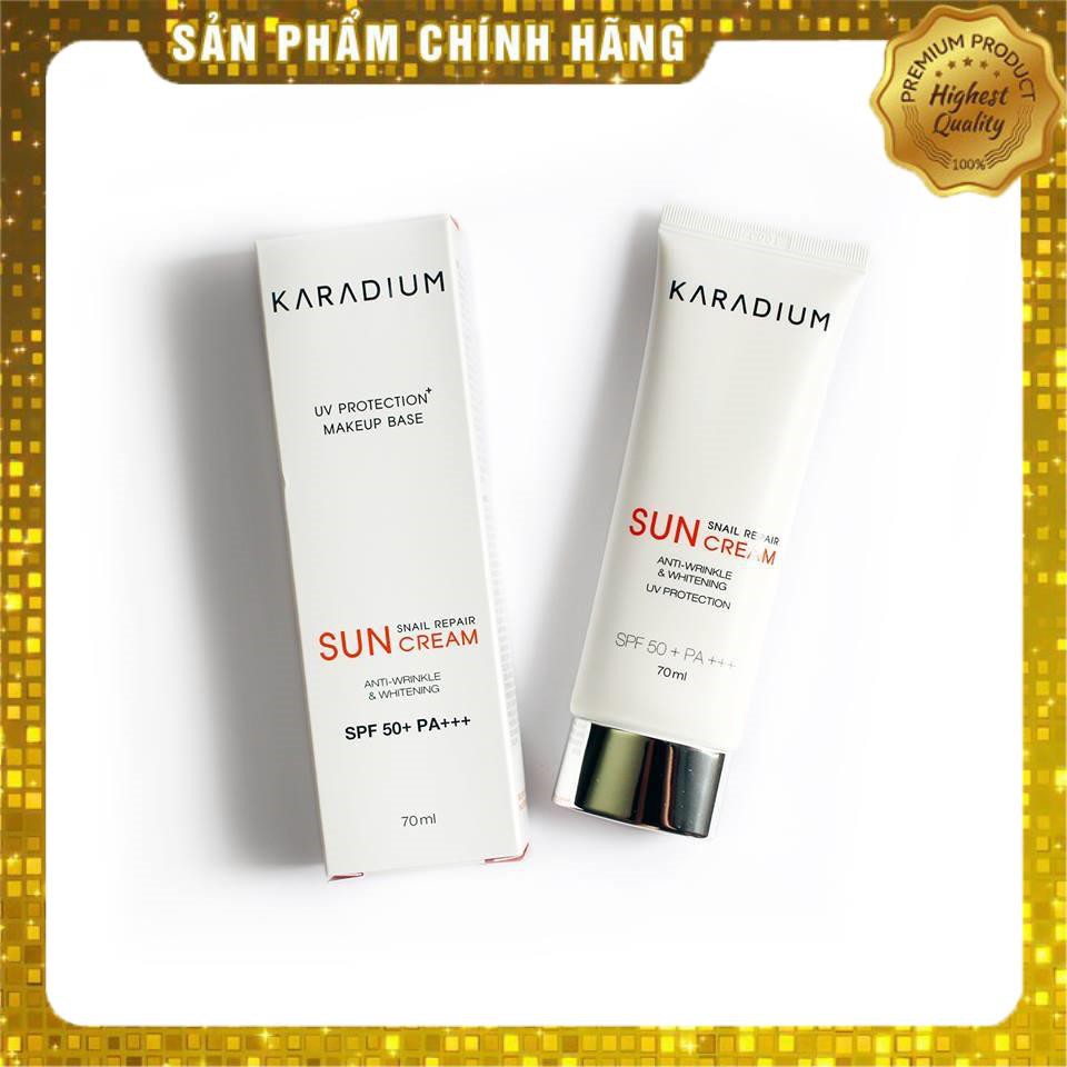 Kem Chống Nắng Karadium Snail Repair Sun Cream SPF 50+ PAA+++