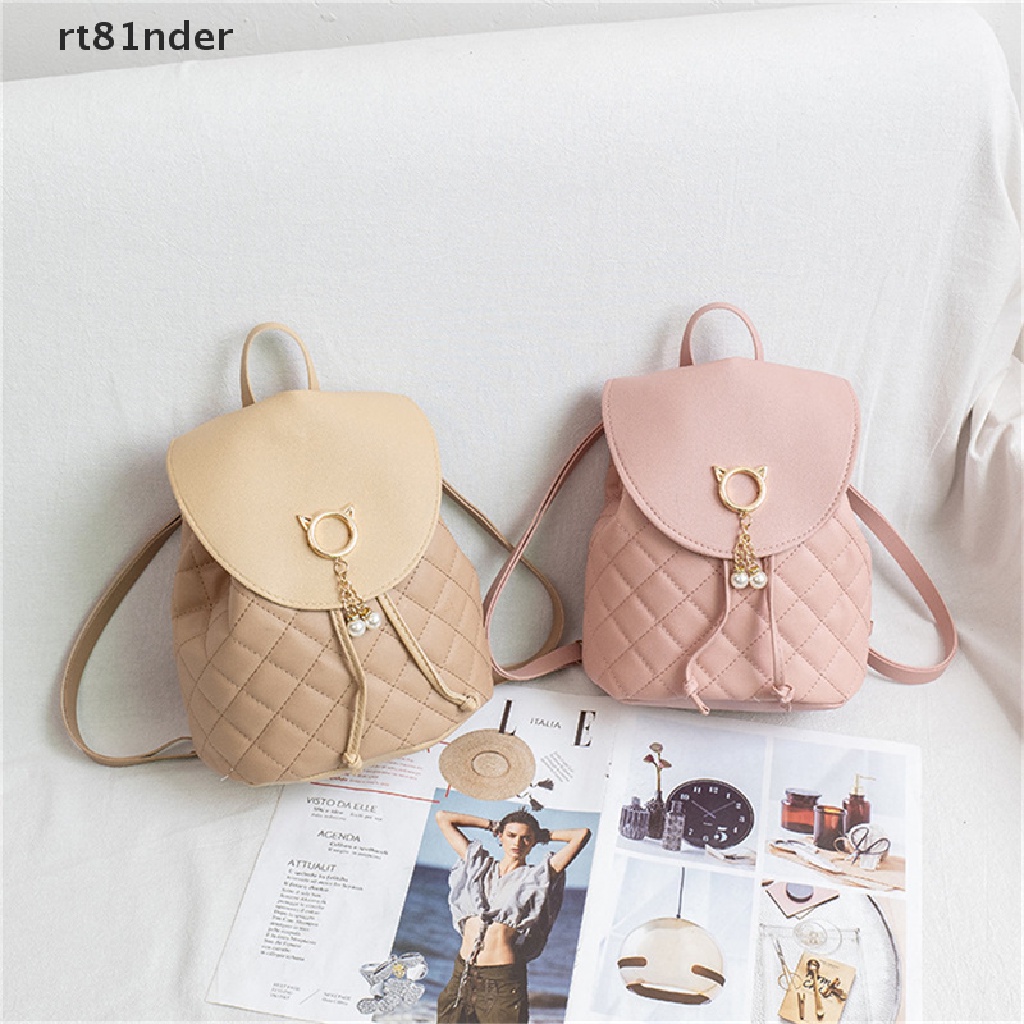 Balo da PU mini họa tiết lưới đính kim cương cho nữ