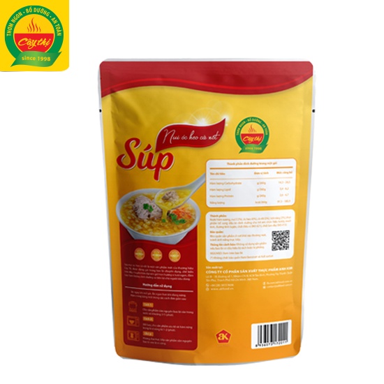 Súp Nui Óc Heo Cà Rốt Cây Thị 260g