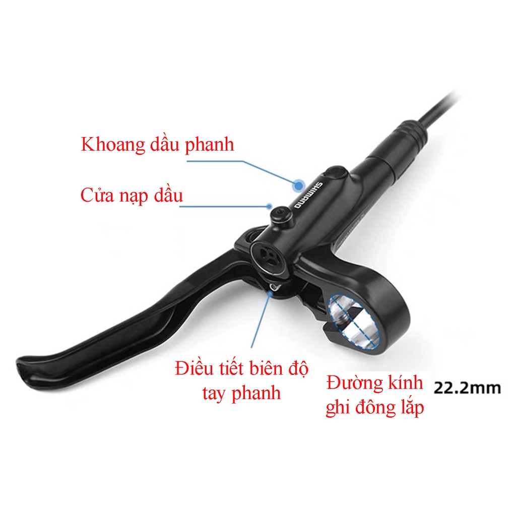 Bộ phanh dầu xe đạp thể thao Shimano