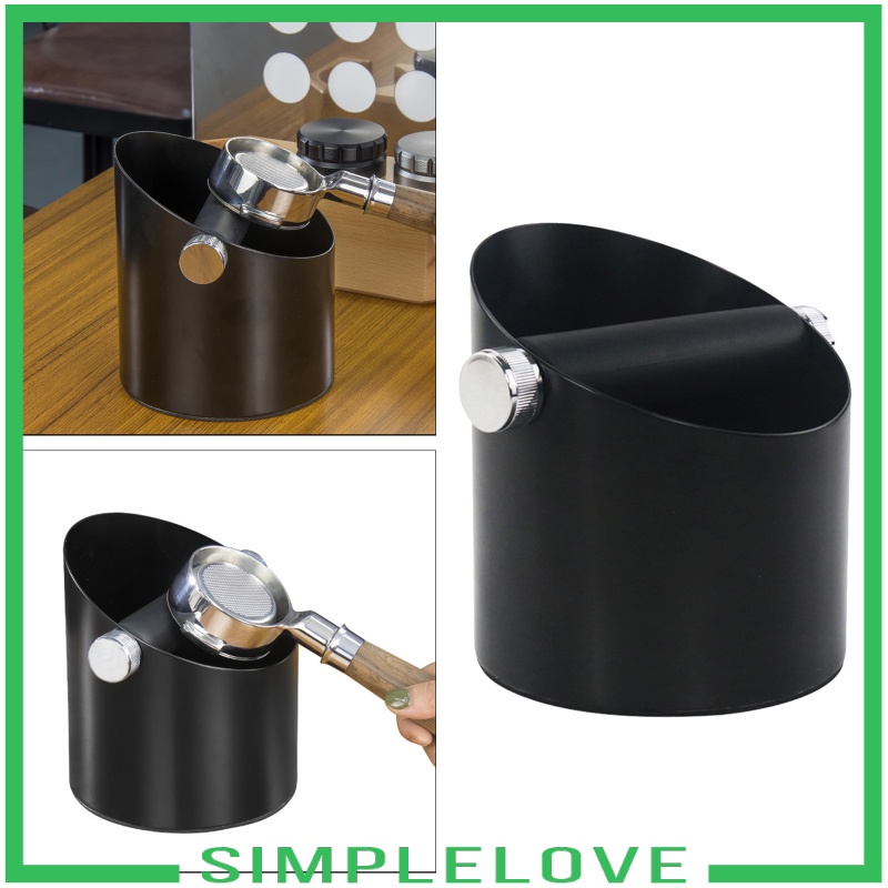 [SIMPLELOVE] Black Espresso Coffee Knock Box Waste Bin Bucket for Home Office Barista