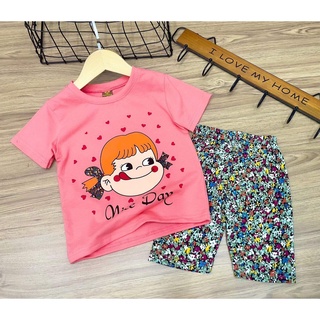 Bộ ngố cotton màu size nhí cho bé từ 8 đến 23kg sỉ Bộ quần áo bé gái