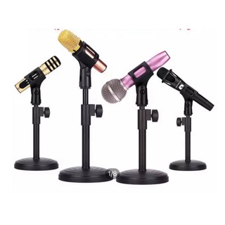 Chân đế đứng kẹp micro phỏng vấn, hát live stream... để bàn.