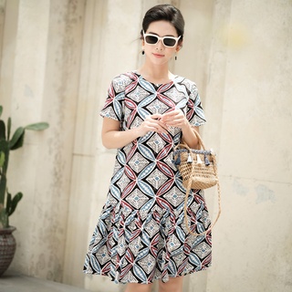 De leah - đầm suông đuôi cá ngắn tay - thời trang thiết kế