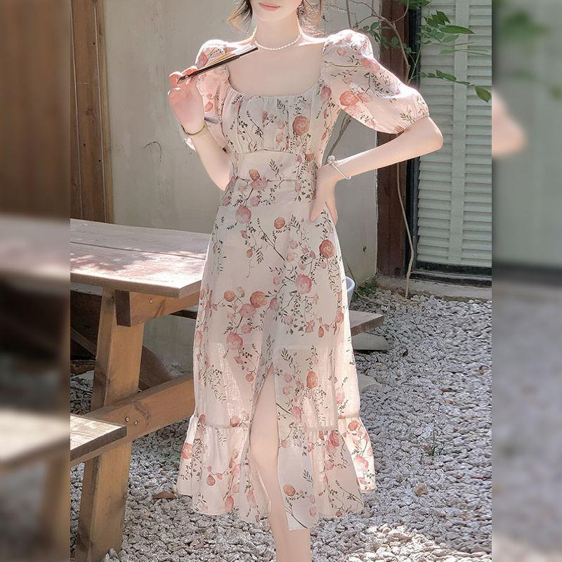 Đầm Hoa Dáng Ôm Thời Trang Mùa Hè Pháp 2022 Mới