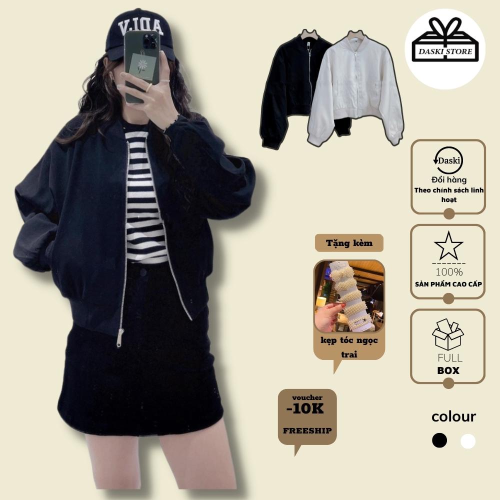 Áo bomber 2 lớp , áo khoác ctoptop vải kaki mềm Daski