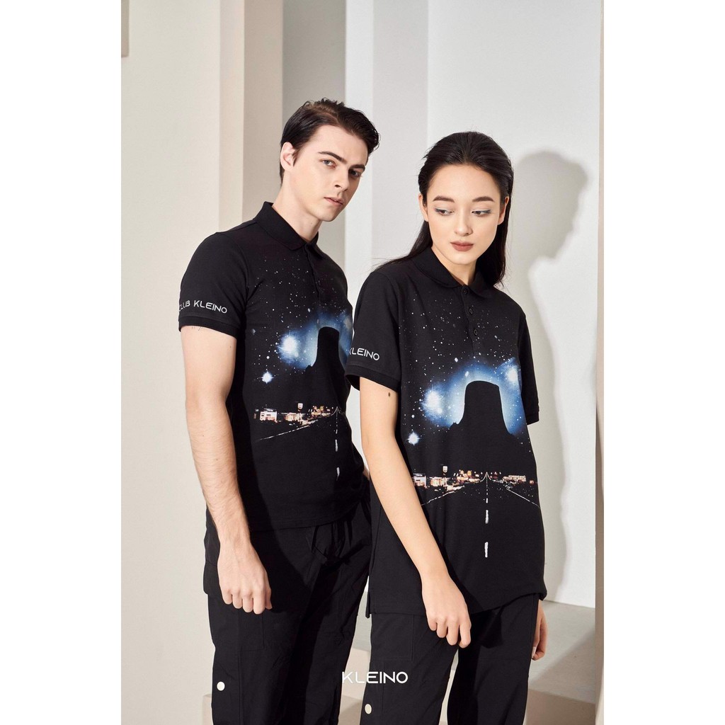Áo cộc tay có cổ Unisex KLEINO Close Encouter Polo Shirt