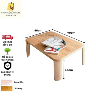 Bàn gỗ xếp chân bánh mì 45x60cm, 50x70cm, 60x90cm