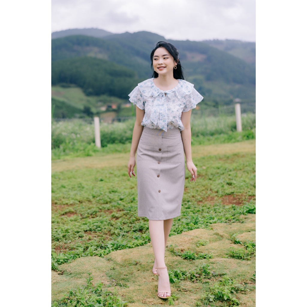 MINX - Áo Fleur Bow Blouse