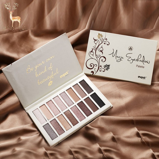 (Hàng Mới Về) Bảng Phấn Mắt 16 Màu Ánh Kim Cương Lấp Lánh Nhung Mịn Không Thấm Nước