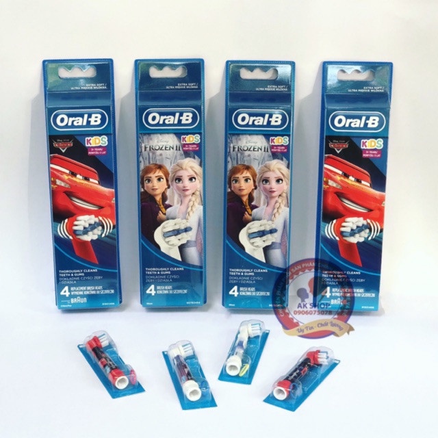Đầu Bàn Chải Oral-B Trẻ Em Star War Bé Trai Và Elsa cho Bé Gái