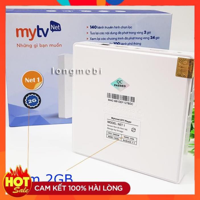 [Hàng Xịn] Đầu MYTV NET 1 RAM 1GB - Xem Truyền Hình Bản Quyền Miễn Phí 100 Kênh Trọn Đời