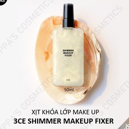 Xịt Khoáng 3ce Shimmer Makeup Fixer 95ml