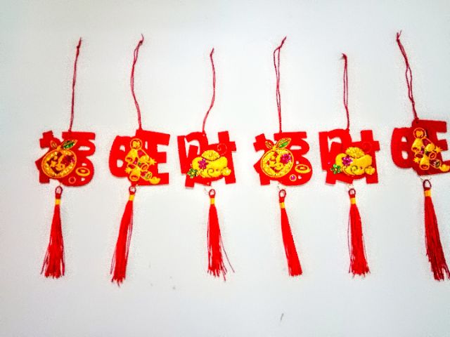 Set 6 Dây treo cây mai cây đào 20cm trang trí ngày Tết hàng nhập cao cấp