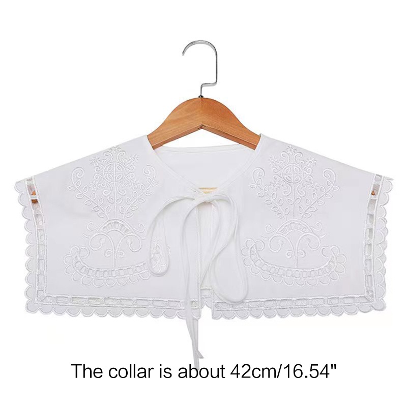 Khăn Choàng Cổ Thủy Thủ Thêu Họa Tiết Vỏ Sò Rỗng Cho Nữ