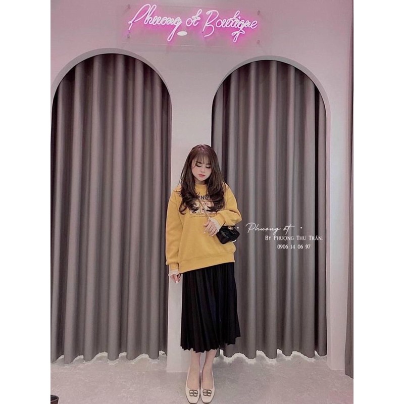 ÁO HOODIE NỮ- ÁO NỈ BÔNG PHỐI TAY REN | BigBuy360 - bigbuy360.vn