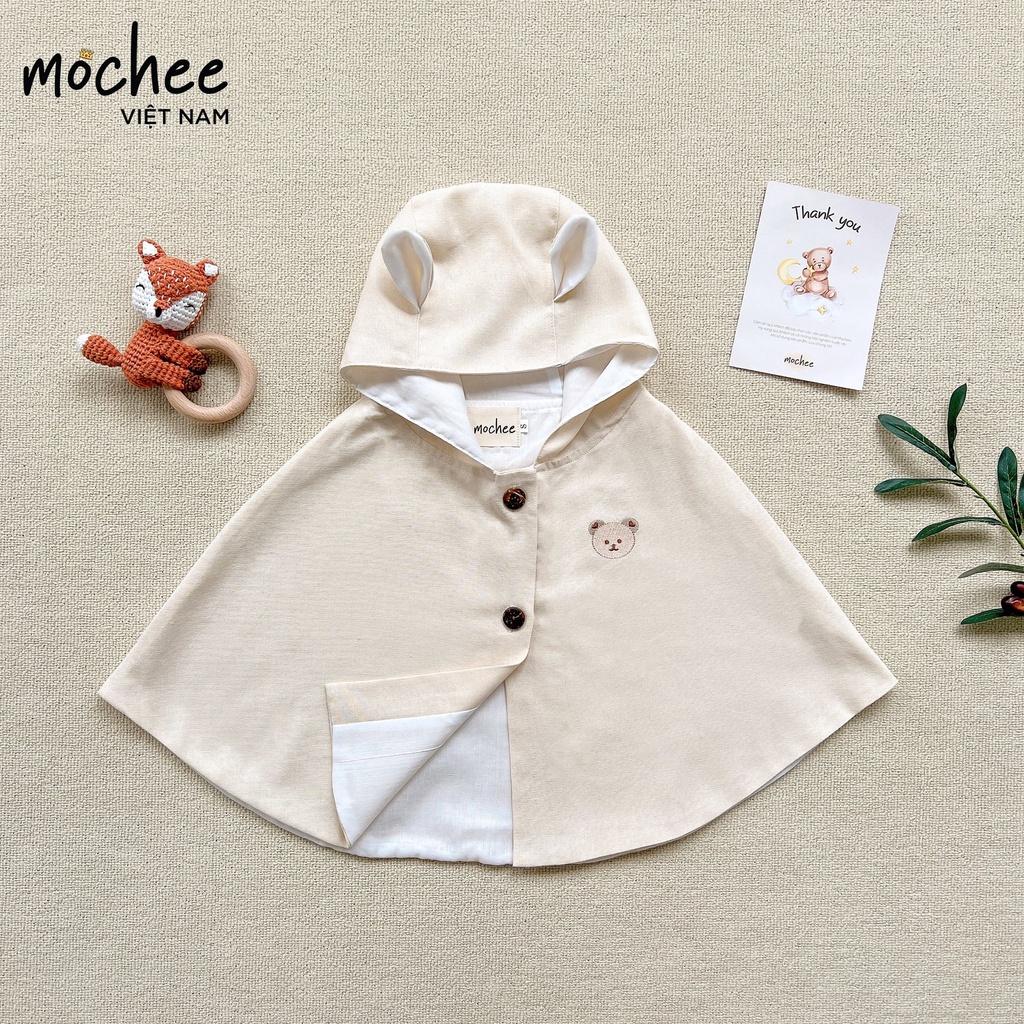 Áo choàng chống nắng cho bé Mochee, áo choàng poncho trẻ em co giãn 4 chiều - Monnie Kids