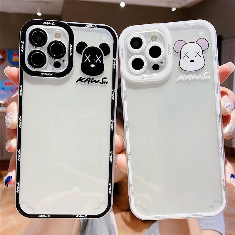 Ốp Lưng Iphone Vuông Viền Bảo Vệ Camera Kaws 6/6plus/6s/6splus/7/7plus/8/8plus/x/xr/xs/11/12/13/pro/max/plus/promax/Maxp