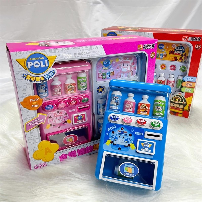 Hộp máy bán nước Poli tự động - đồng xu lon nước đa dạng loại không pin - RoboCar Poli