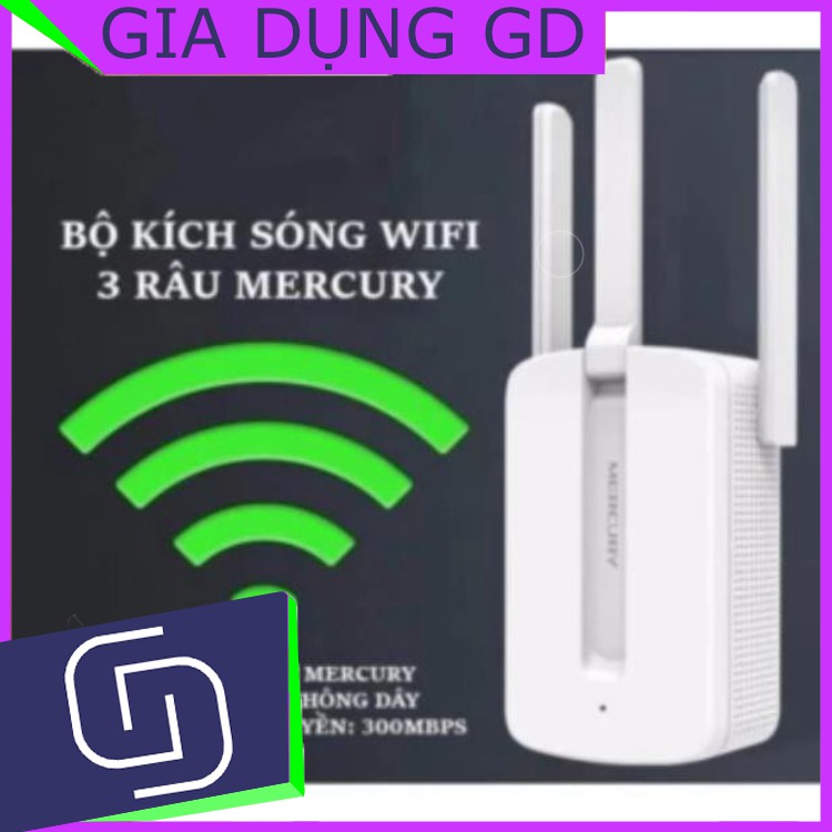 KÍCH SÓNG WIFI  3 RÂU MECURY CHÍNH HÃNG  - KÍCH SÓNG XA TỚI 300m