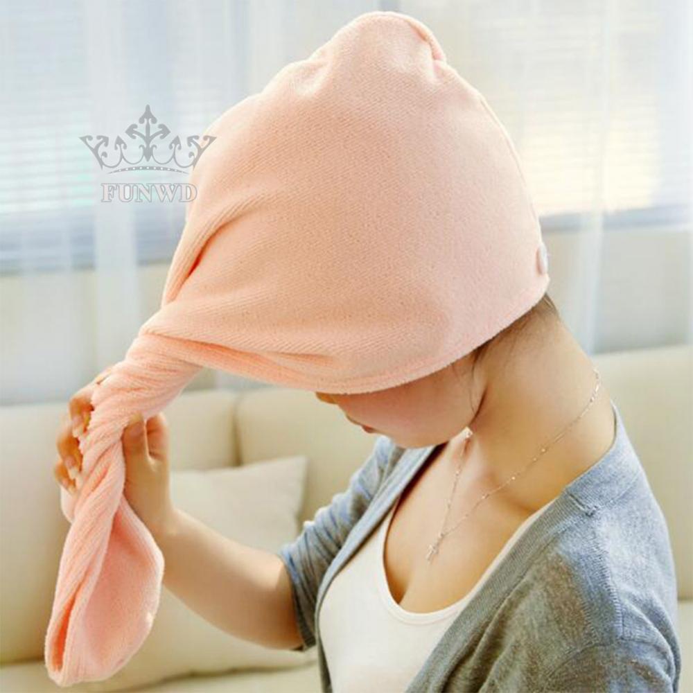 Mũ Trùm Đầu Sấy Khô Tóc Bằng Lông Cừu Thấm Hút Nước Tiện Lợi