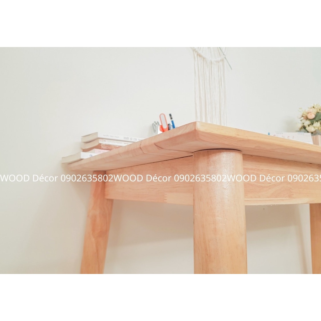 Bàn gỗ không ngăn - Vintage Long Table / Lắp ráp đơn giản, dùng để học tập và làm việc