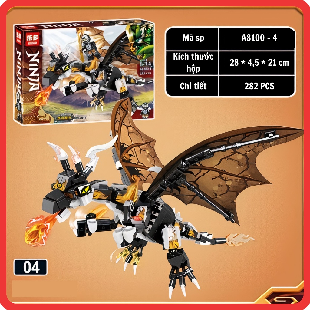Lego Ninjago mô hình đồ chơi lắp ráp rồng thông minh Ninja Devil Dragon A8100 - shop Lego World