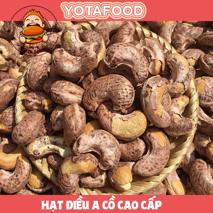 [Mã GROSALEHOT giảm 8% đơn 250K] Hạt điều rang muối a cồ xuất khẩu cao cấp ( ~ 380 hạt/kg , Giòn ngon ) | Yotafood