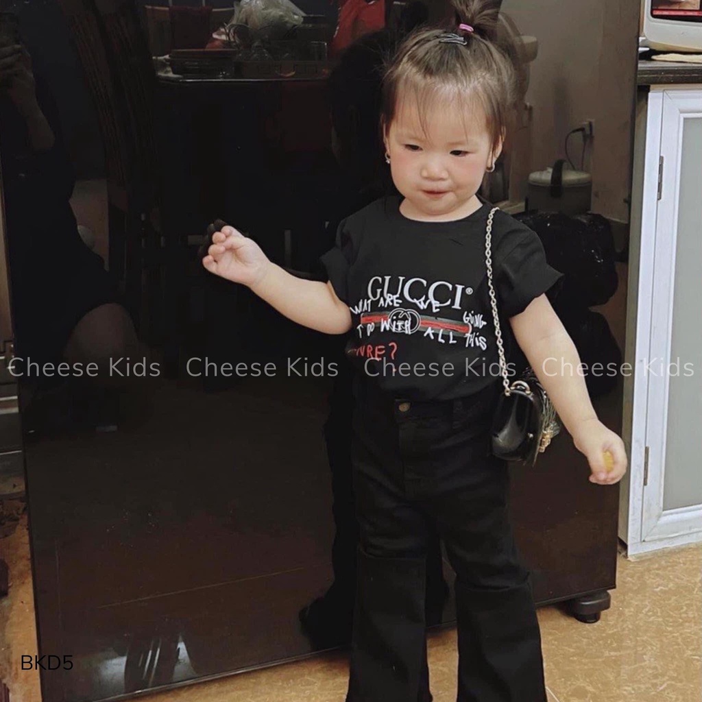 Áo thun unisex bé trai bé gái, áo phông trẻ em cho bé cheesekids 9 - 21 Kg