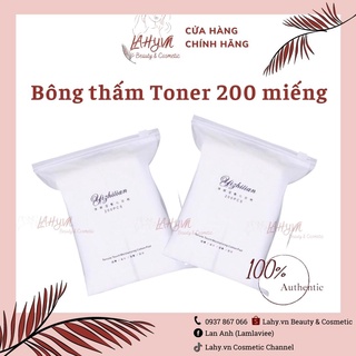 Bông thấm toner đắp mask kéo dãn 200 miếng