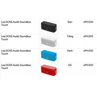 Loa DOSS Soundbox Color