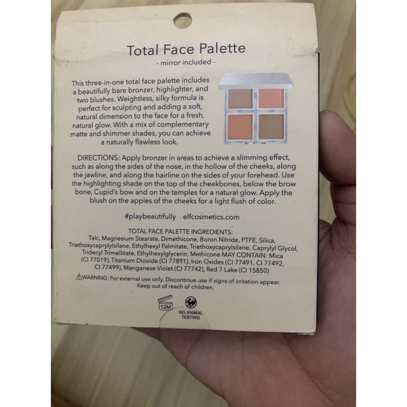 PHẤN TẠO KHỐI ELF BEAUTIFULLY BARE NATURAL GLOW FACE PALETTE CHÍNH HÃNG