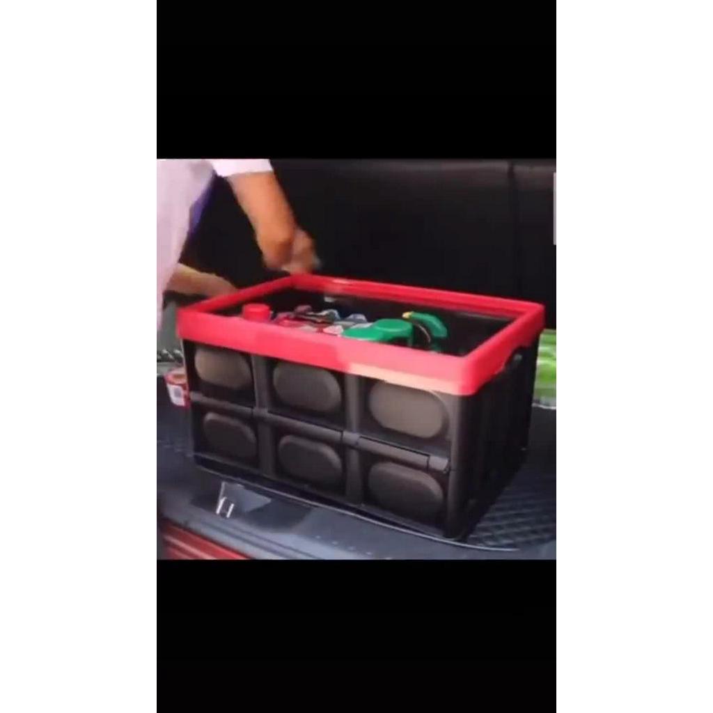 Thùng Đựng Đồ Đa Năng - Thùng Gấp Gọn Đề Đồ Cốp Sau Xe Ô Tô