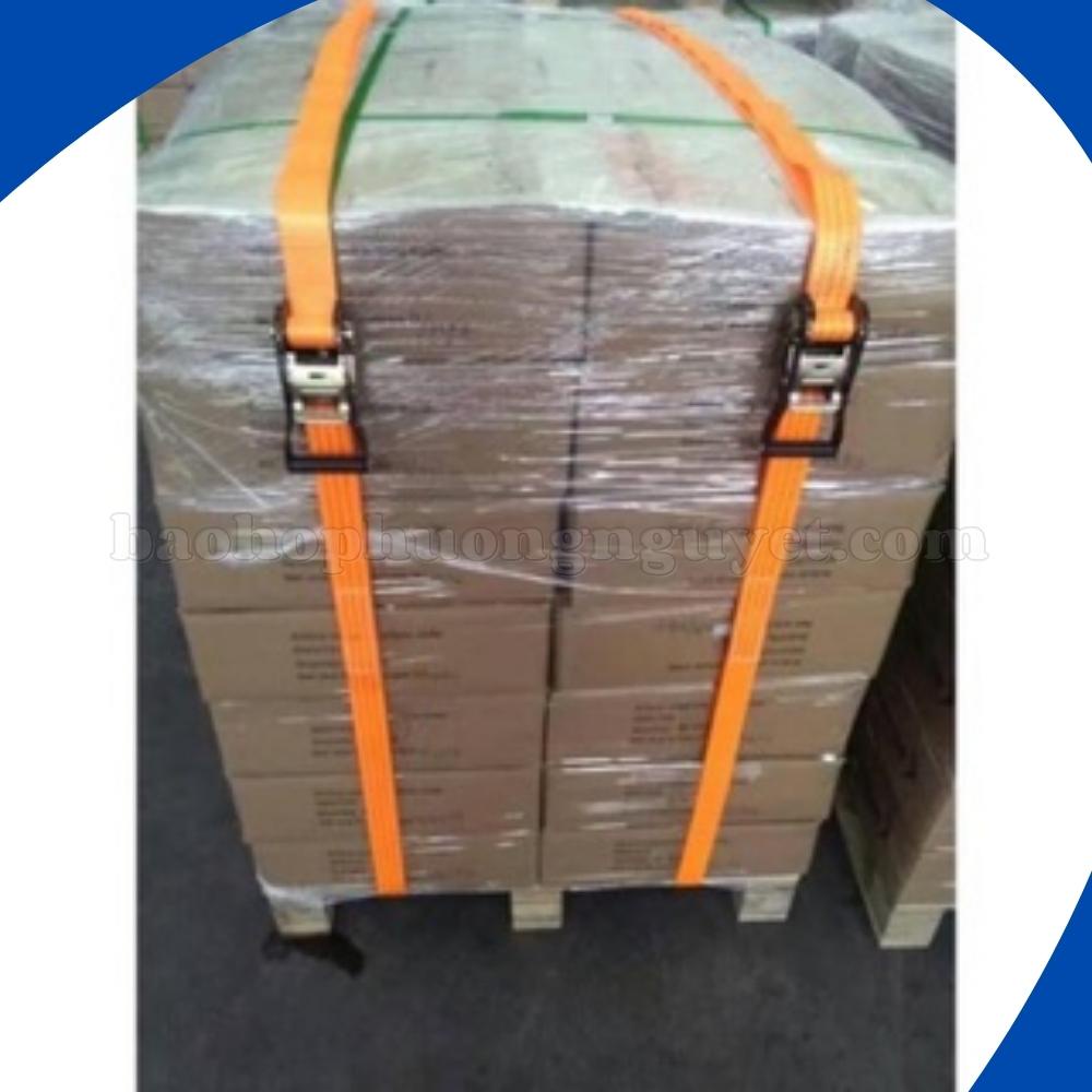 Dây cảo chằng hàng tăng đơ bản rộng 3,5cm tăng chỉnh, cố định hàng hóa (chiều dài 3,4,5,6,8m tải trọng 2 tấn)