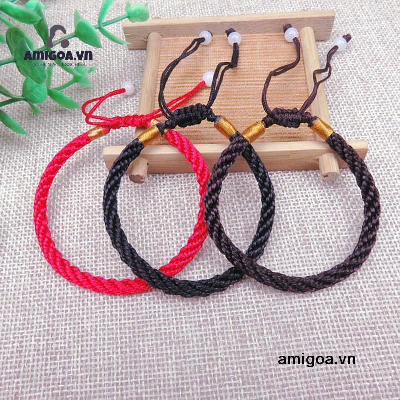 ✨✨Vòng Đeo Tay Bện Dây Màu Đỏ May Mắn Cho Nam Nữ