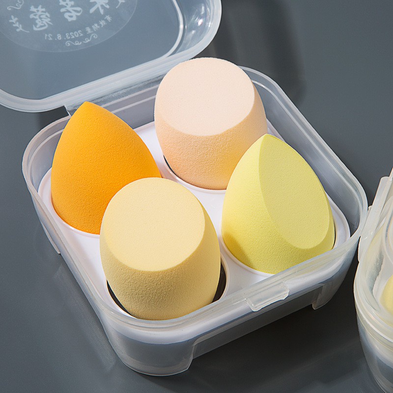 [Hàng mới về] Set 4 mút trang điểm màu tím cao cấp