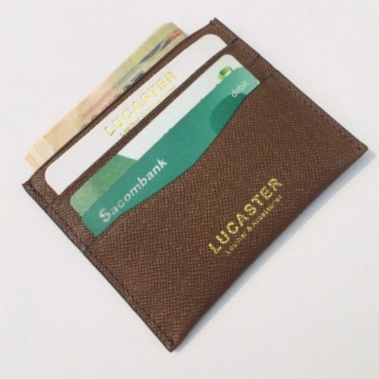 ví card da thật cao cấp,ví đựng thẻ công sở phong cách hiện đại TV017Bh2 năm có hộp sang trọng