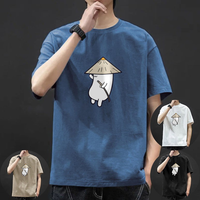 Áo Thun Tay Ngắn Cổ Tròn In Họa Tiết Phong Cách Hàn Quốc Thời Trang Mùa Hè Mới Cho Nam | BigBuy360 - bigbuy360.vn