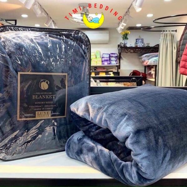 Chăn lông thỏ blanket 2,5kg chính hãng cao cấp đủ mẫu - làm ấm ngay khi đắp chăn - Timibedding