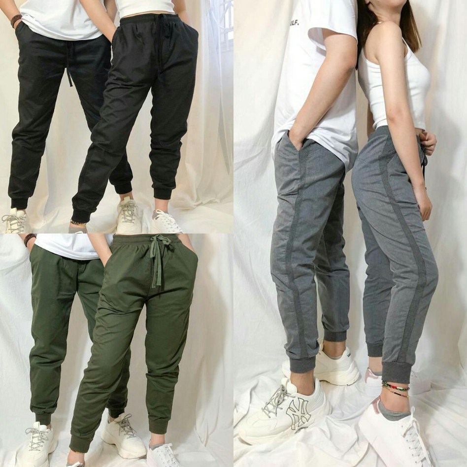 Combo 3 Quần JOGGER KAKI Nam Nữ VNXK AGE2X Chính Hãng 3 Màu ĐEN, XÁM, LÍNH .
