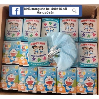 Khẩu trang trẻ em cao cấp hộp 10 cái ( Doraemon)