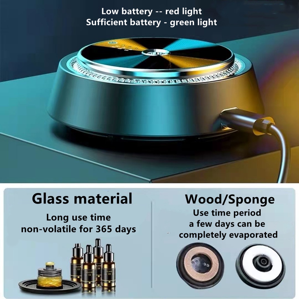 Nước Hoa ô tô  Máy Khuếch Tán Tinh Dầu Tự Động Bằng Nhôm Cho Xe Hơi máy lọc không khí ô tô