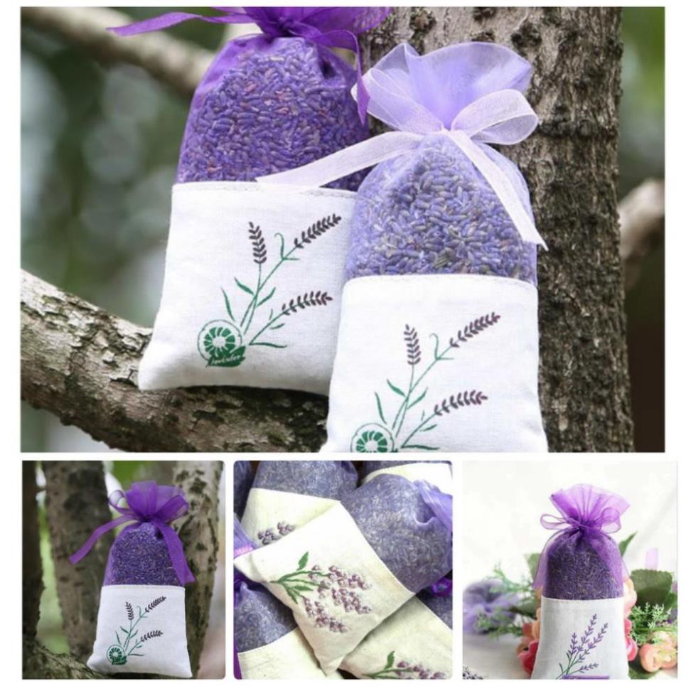 Túi Thơm Để Phòng, Để Xe, Tủ, Kệ, Nụ Hoa Khô Oải Hương Lavender