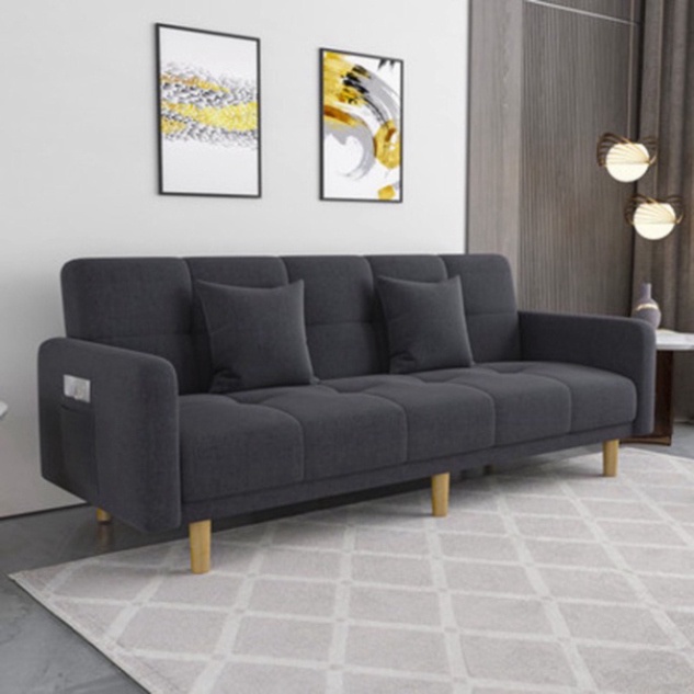 Bộ Sofa Phòng Khách Văn Phòng Đa Năng Thông Minh, Có thể ngả thành giường. Kích thước Ghế Rộng 180cm .
