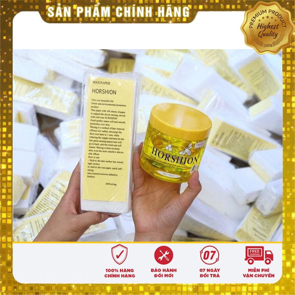 [CHÍNH HÃNG 100%] Giấy Wax lông Horshion, sử dụng với sáp wax