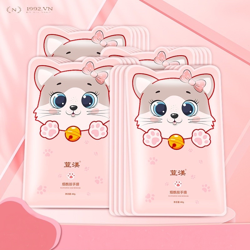 Mặt Nạ Ủ Tay Con Mèo Hand Mask Cấp Ẩm Dưỡng Trắng Làm Mềm Da Tay