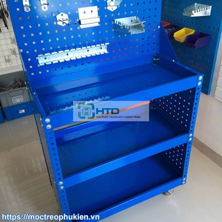 Bộ kệ treo dụng cụ sửac hữa 3 tầng chữa có bánh xe ( chưa bao gồm móc )