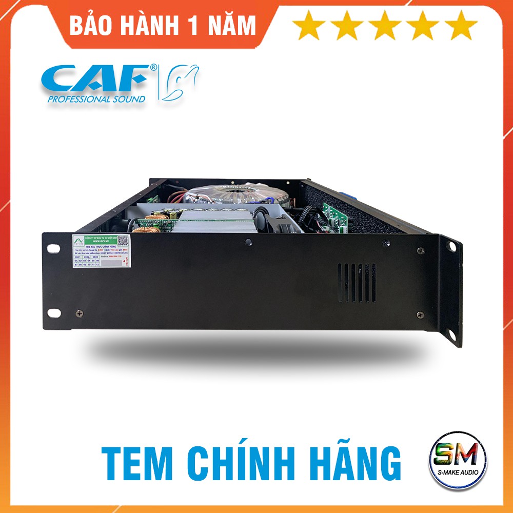 Cục đẩy công suất 4 Kênh CAF HD800 - Main công suất đánh 2 đôi loa bass 30 mạch class D thiết kế nhỏ gọn  - smake audio