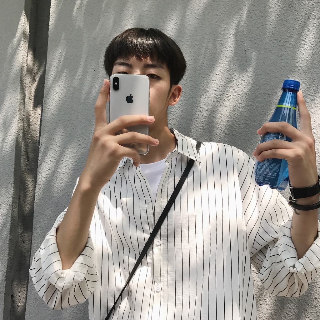 Áo Sơ Mi Nam Dài Tay Sọc Vằn Thời Trang Hàn | BigBuy360 - bigbuy360.vn