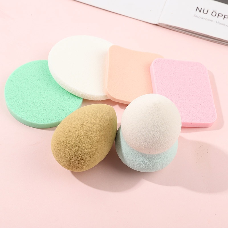 Bộ 6 Bông Mút Trang Điểm Tán Kem Nền - Má - Mắt Keli Sponge Makeup Siêu Mềm 101654